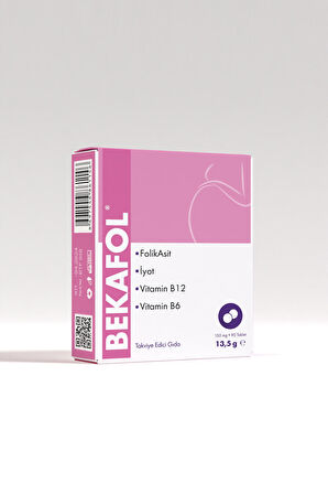 Folik Asit, İyot, Vitamin B6 ,Vitamin B12 90 Tablet