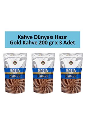 Kahve Dünyası Gold Hazır Kahve 200 gr x 3 Adet