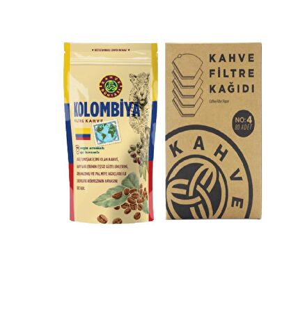 Kahve Dünyası Kağıt Filtre Arabica Filtre Kahve 250 gr + Filtre Kağıdı