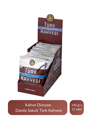 Kahve Dünyası Damla Sakızlı Türk Kahvesi 100 gr x 12 Adet