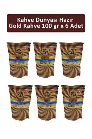 Kahve Dünyası Gold Hazır  Kahve 100 gr x 6 Adet