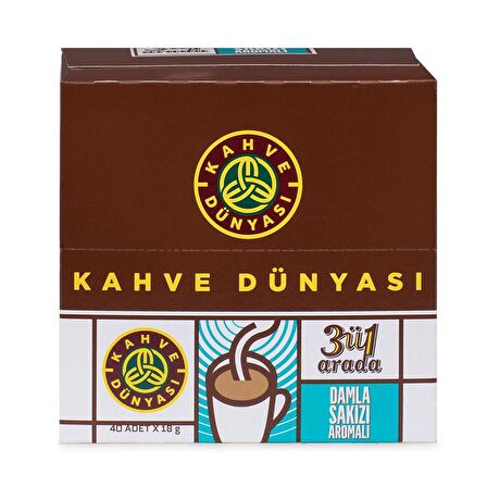 Kahve Dünyası 3ü1 Arada Damla Sakızlı 40 x 18 gr x 4 Adet