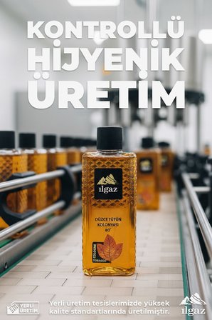 Ilgaz Düzce Tütün Kolonyası 4'lü Set 80 Derece 400 ml | Elegance Series