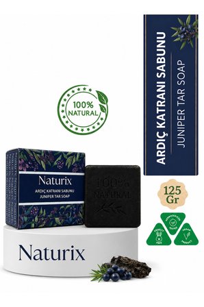 Naturix Ardıç Katranı Sabunu 125 gr | Arındırıcı, Ferahlatıcı ve Günlük Cilt Bakım Sabunu