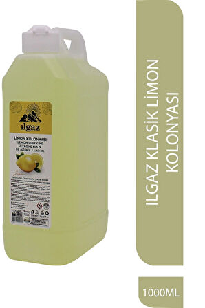 Klasik Limon Kolonyası 1000 ml 80 Derece Huni Kapaklı Bidon Limon Kolonya