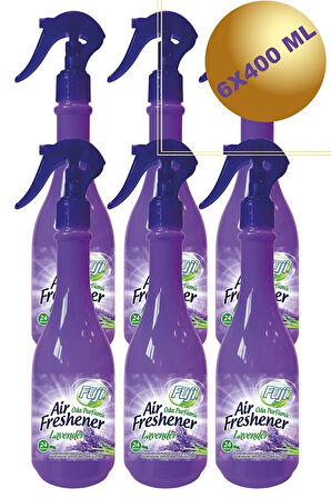 6lı Neon Air Oda Kokusu Kalıcı Oda Sprey Lavanta Oda Kokusu 400 ml Lavender Home Parfum