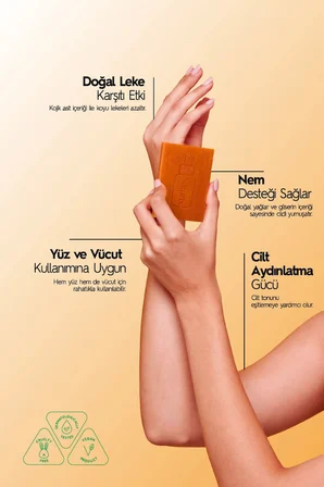 Naturix Kojik Asitli Yüz Sabunu Cilt Tonu Eşitleyici Leke Karşıtı Ve Parlatıcı Sabun 100 Gr