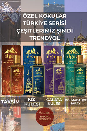 Taksim Kolonyası | Eau De Cologne Cam Şişe 250 ml | Türkiye Serisi Eski Ahşap ve Kehribar Kokusu