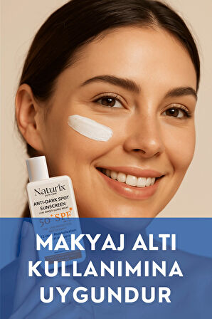 Leke Karşıtı Güneş Kremi SPF 50+ PA+++ UVA-UVB Koruma | 72 Saat Nemlendirme | Water Resistant - 50ml
