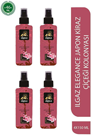 Süper Dörtlü Set Elegance Series Japon Kirazı Kolonyası 4 X 150 ml Elegance Series Sprey Kolonya