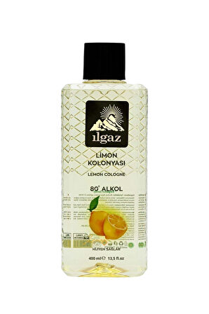 Elegance Series Limon Kolonyası 400 Ml 80 Derece Dökme Limon Kolonyası Siyah Kapaklı