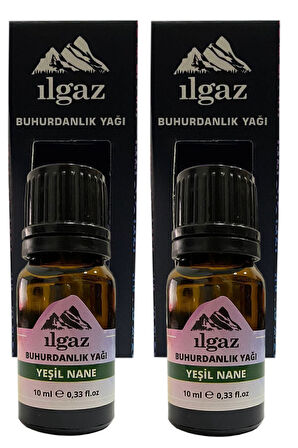 10 Ml Buhurdanlık Kokusu Yeşil Nane Yağı Uçucu Buhurdanlık Yağı 2 Adet Nane Ortam Kokusu