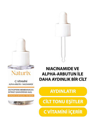 Aydınlatıcı & Beyazlatıcı Yüz Serumu (C Vitamini Yüz Serumu )  30 ml