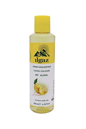 Klasik Limon Kolonyası 200 ml 80 Derece Kolonya