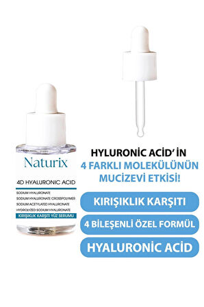 Kırışıklık Karşıtı Yüz Serumu ( 4D Hyaluronic Acid Serum ) 30 ml