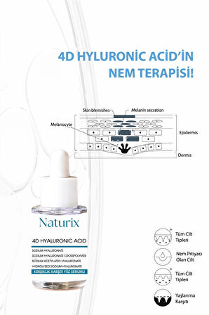 Kırışıklık Karşıtı Yüz Serumu ( 4D Hyaluronic Acid Serum ) 30 ml