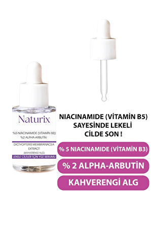 Leke Karşıtı Yüz Serumu ( %5 Nıacınamıde + %2 Alpha-Arbutin) 30 ml