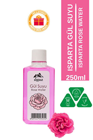 Doğal Gül Suyu | Tonik Etkili, Ferahlatıcı ve Canlandırıcı Bakım Çanta Boy - 250 ml