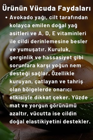 Naturix Avokado Özlü El, Yüz ve Vücut Bakım Kremi 250 Ml | Nemlendirici ve Onarıcı Vücut Losyonu