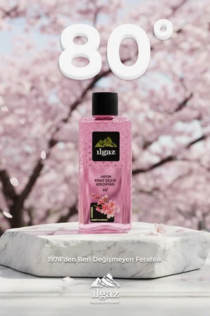 Ilgaz Japon Kiraz Çiçeği Kolonyası 4'lü Set 80 Derece 400 ml | Elegance Series