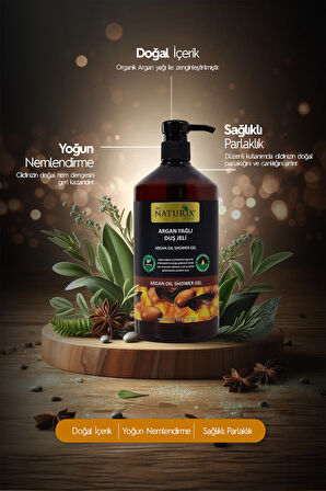 Bergamot Yasemin & Argan Yağlı Duş Jeli 2'li Set Nemlendirici ve Ferahlatıcı Bakım - 2x1000ml