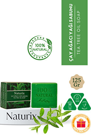 Çay Ağacı Yağı Sabunu 125 gr | Arındırıcı, Yağ Dengeleyici ve Cilt Yatıştırıcı Bakım Sabunu