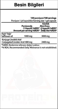 CLA One 1000 Mg Kapsül 100 Adet