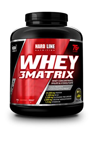 Hardline Nutrition Whey 3 Matrix 2300 Gr Protein Tozu Çikolatalı