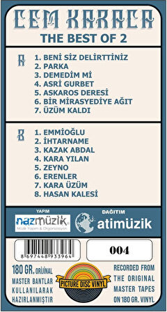 Cem Karaca The Best Of 2 - Picture Disk