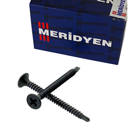 Meridyen Sunta Vidası 3.5X25 Siyah (1000 Adet)