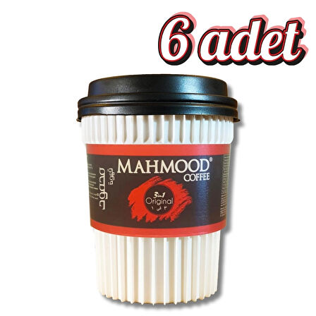 Mahmood Coffee 3'ü 1 Arada Hazır Kahve Bardak 18 G X 6 Adet