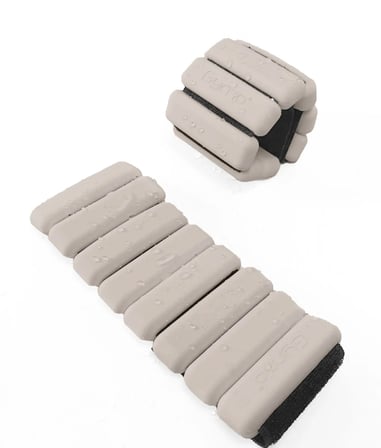 Gymo Pro Series Ayarlanabilir Silikon Bilek Ağırlığı 2x1kg Bej