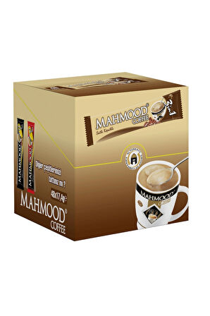 Mahmood Coffee Sütlü Köpüklü 3'ü 1 Arada Sade 18 gr 48'li Paket 