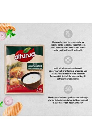 Altunsa Hazır Çorba Kremalı Tavuk 60 Gr