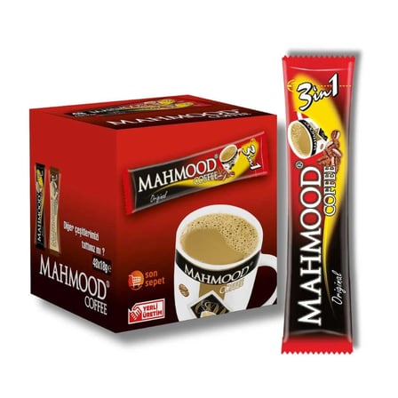 Mahmood Coffee 3'ü 1 Arada Sade 18 gr 48'li Paket 