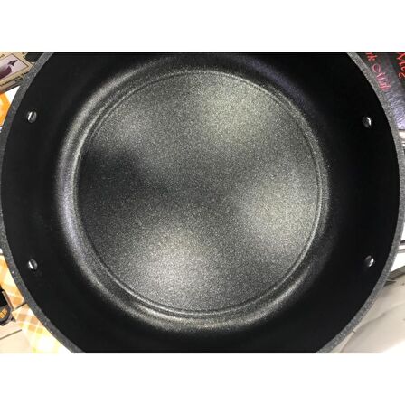 Saflon 28 cm Titanyum Basık Tencere