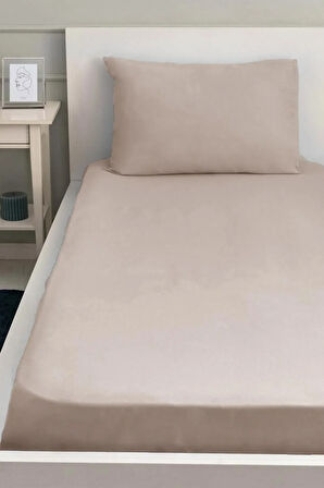 Lastiksiz Dokuma Düz Renk 160x240 Çarşaf ve Yastık Kılıfı