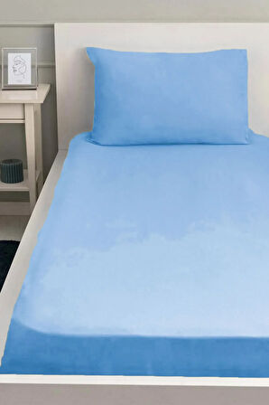Lastiksiz Dokuma Düz Renk 160x240 Çarşaf ve Yastık Kılıfı