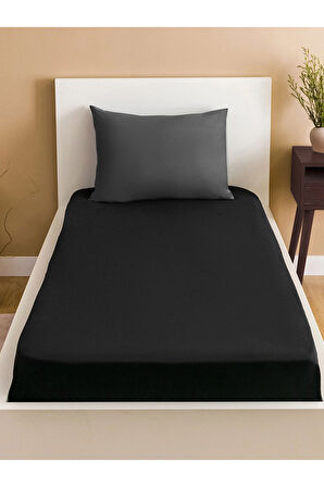Lastiksiz Dokuma Düz Renk 160x240 Çarşaf ve Yastık Kılıfı
