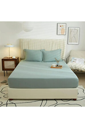 Lastiksiz Çift Kişilik Çarşaf Takımı 220x240 Çarşaf + 2 Yastık Kılıfı
