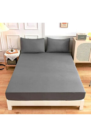 Lastiksiz Çift Kişilik Çarşaf Takımı 220x240 Çarşaf + 2 Yastık Kılıfı