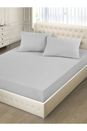 Lastiksiz Çift Kişilik Çarşaf Takımı 220x240 Çarşaf + 2 Yastık Kılıfı