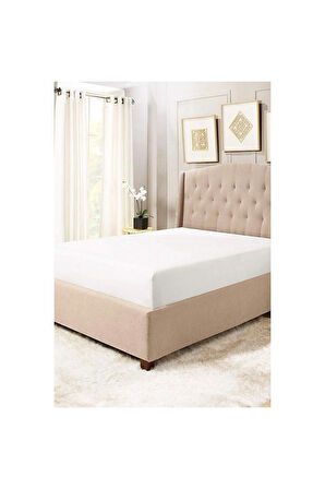 Battal ve Büyük Yataklar için Lastiksiz Düz Renk Çarşaf 240x260 Cm