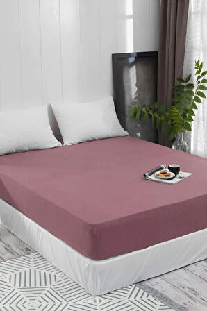 Battal ve Büyük Yataklar için Lastiksiz Düz Renk Çarşaf 240x260 Cm