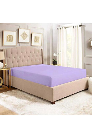 Battal ve Büyük Yataklar için Lastiksiz Düz Renk Çarşaf 240x260 Cm