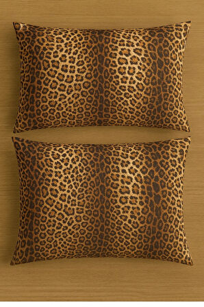 Desenli Pamuklu Yastık Kılıfı 2 Adet 50 x 70cm