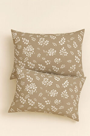 Desenli Pamuklu Yastık Kılıfı 2 Adet 50 x 70cm