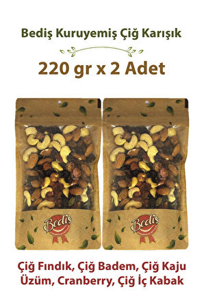 Bediş Natural Kase Çiğ Special Karışık 220 gr x 2 Adet
