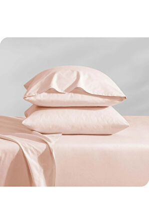 Düz Pamuklu 2'li Yastık Kılıfı 50x70 Somon