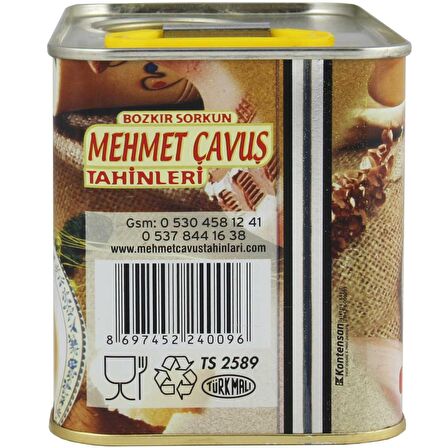 Mehmet Çavuş Kepeksiz Bozkır Tahini Teneke Kutu 1 Kg